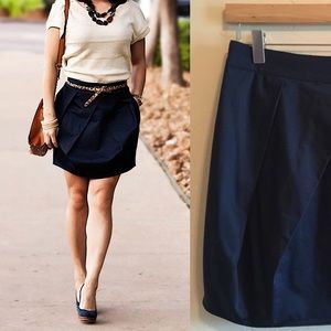 Navy J. Crew Lunette skirt